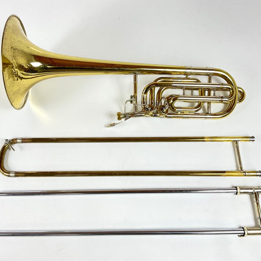 Used Bach 50B3L Bb/F/Gb/D Bass Trombone (SN: 53084)