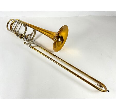 Used Benge 290 Bb/F/Gb/D Bass Trombone (SN: 48324)