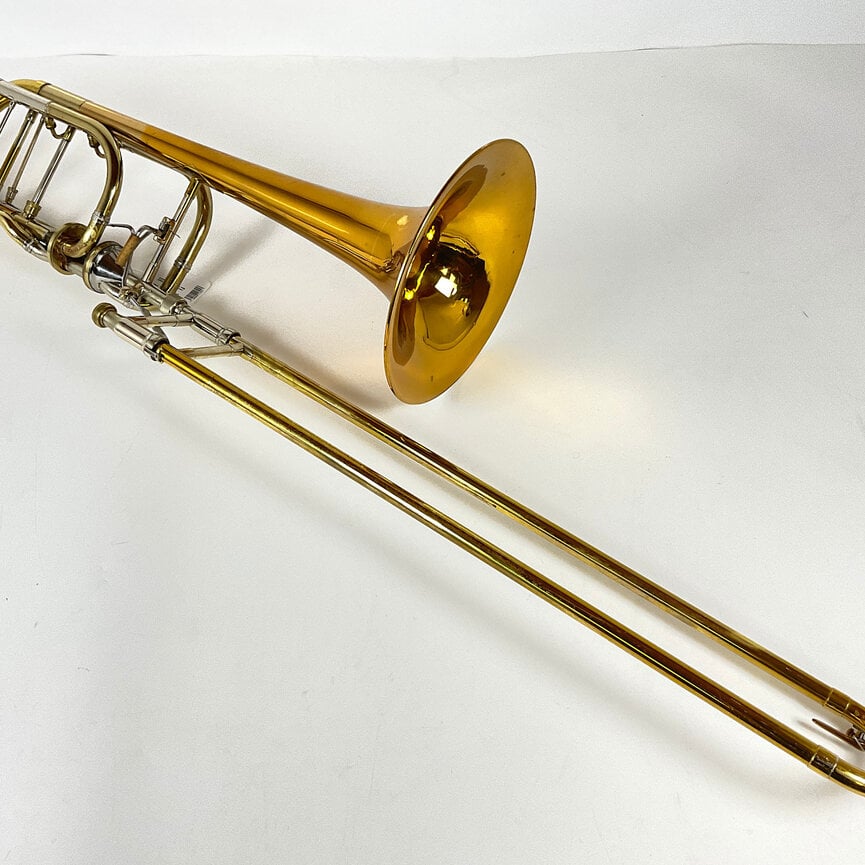 Used Benge 290 Bb/F/Gb/D Bass Trombone (SN: 48324)