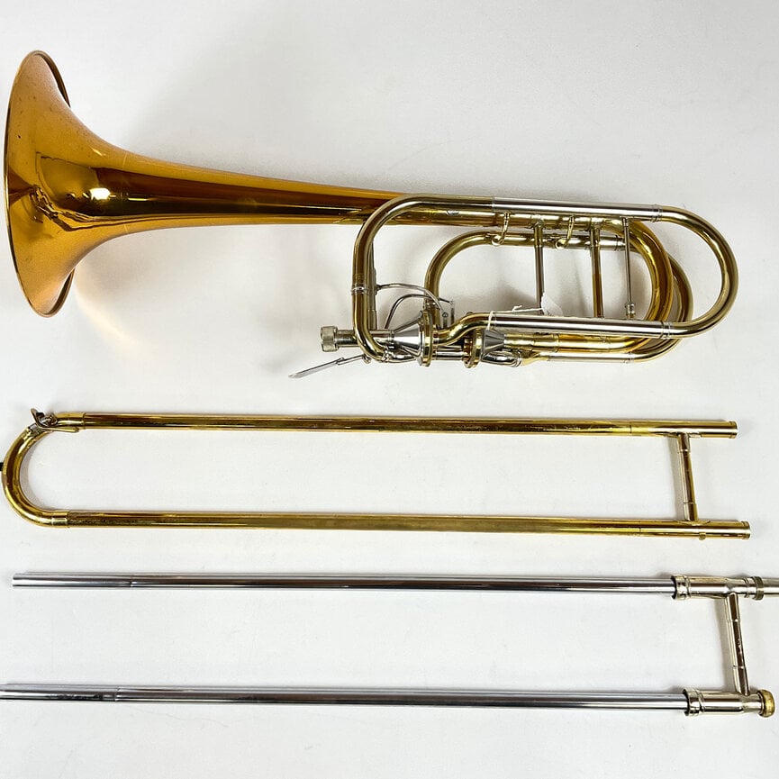 Used Benge 290 Bb/F/Gb/D Bass Trombone (SN: 48324)