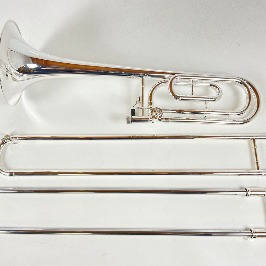 Demo Dillon Bb/F Tenor Trombone, Rose Brass Bell (SN: 432835)