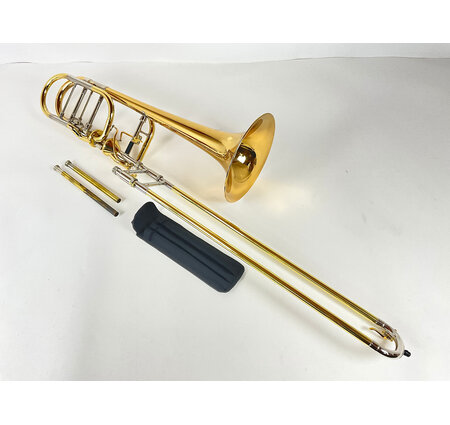 Used XO 1250R-T Bb/F/Gb/D Bass Trombone (SN: EB01539)
