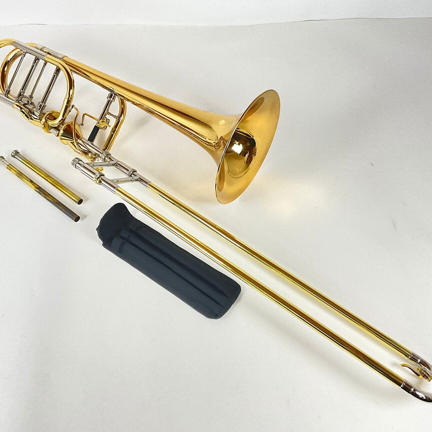 Used XO 1250R-T Bb/F/Gb/D Bass Trombone (SN: EB01539)