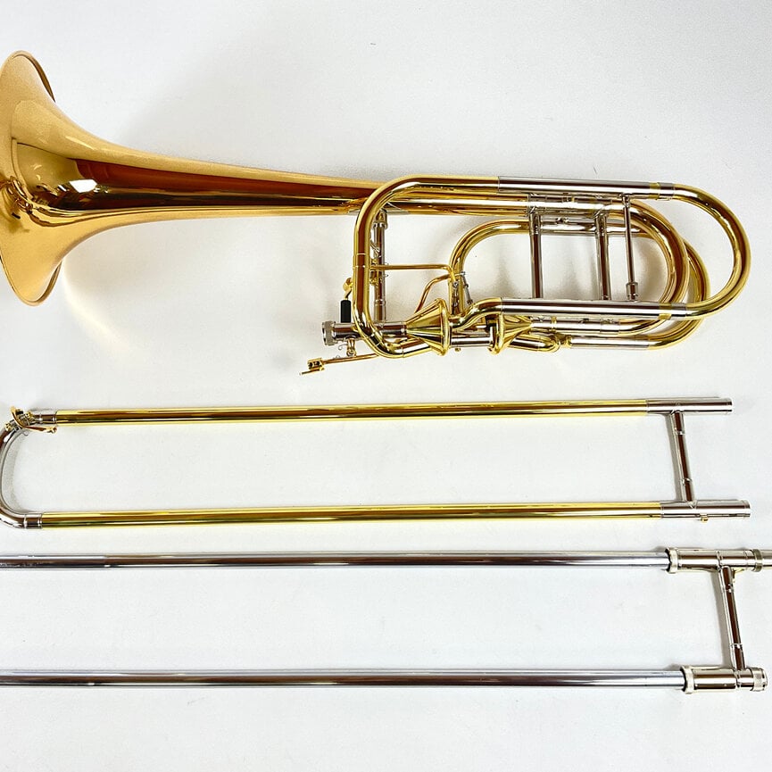 Used XO 1250R-T Bb/F/Gb/D Bass Trombone (SN: EB01539)