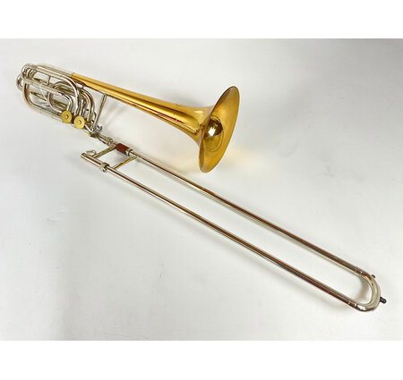 Used Olds P-24G George Roberts Bb/F/G/Eb Bass Trombone (SN: 956487)