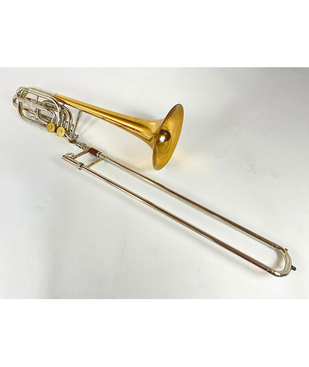 Used Olds P-24G George Roberts Bb/F/G/Eb Bass Trombone (SN: 956487)