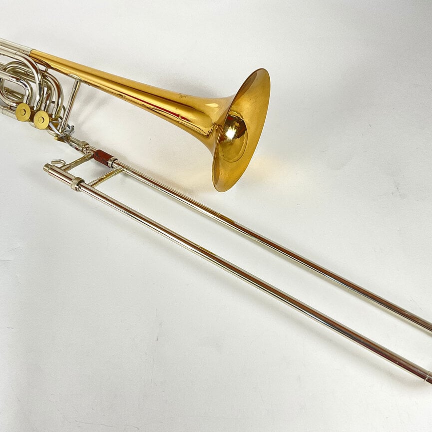 Used Olds P-24G George Roberts Bb/F/G/Eb Bass Trombone (SN: 956487)