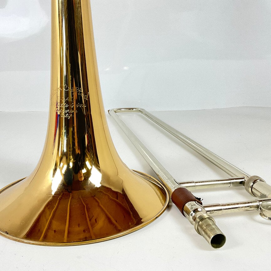 Used Olds P-24G George Roberts Bb/F/G/Eb Bass Trombone (SN: 956487)