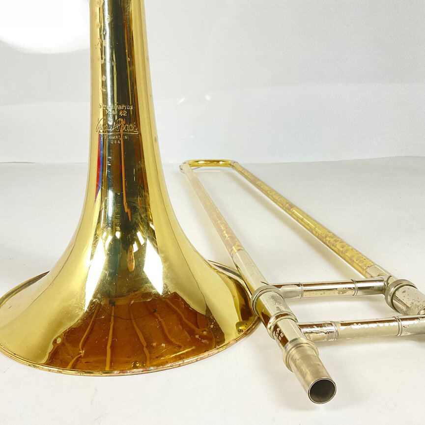 Used Bach 42BO Bb/F Tenor Trombone (SN: 155928)