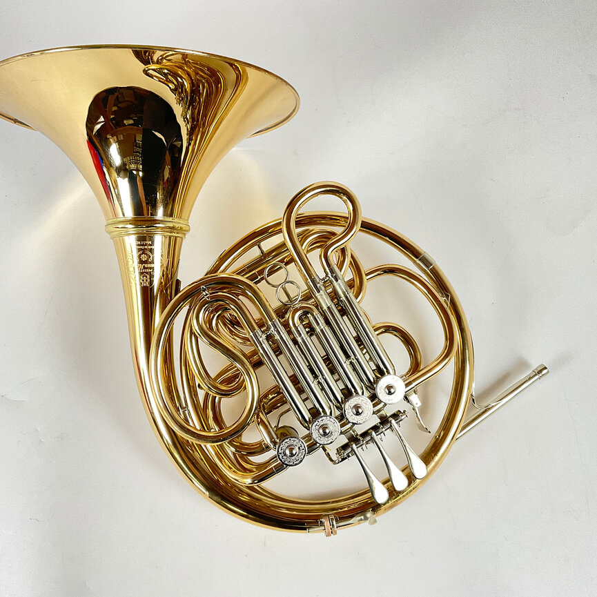 Used Hans Hoyer 802G F/Bb French Horn (SN: 329864M)