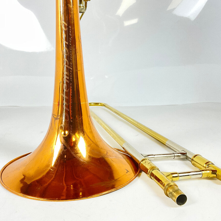 Used Reynolds Contempora TO-01 Bb/F/Gb/D Bass Trombone (SN: 56917)
