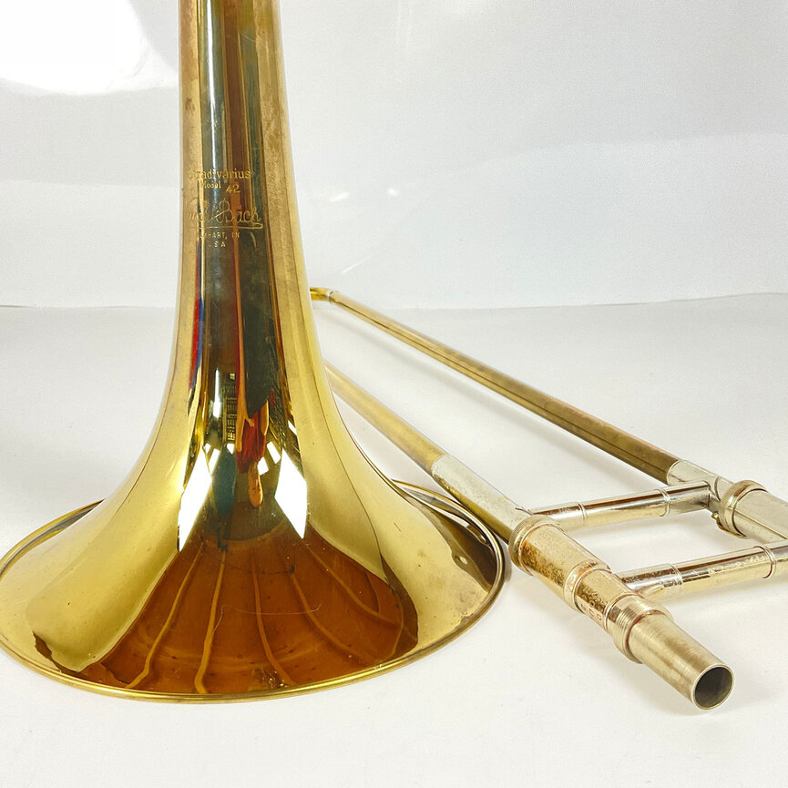 Used Bach 42B Bb/F Tenor Trombone (SN: 57095)