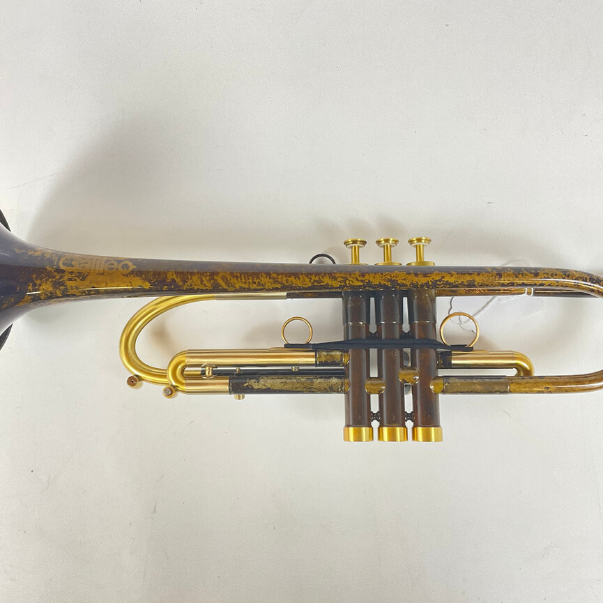 Galileo Giolo model Bb Trumpet, Lacquer Vintage Finish (130mm bell)