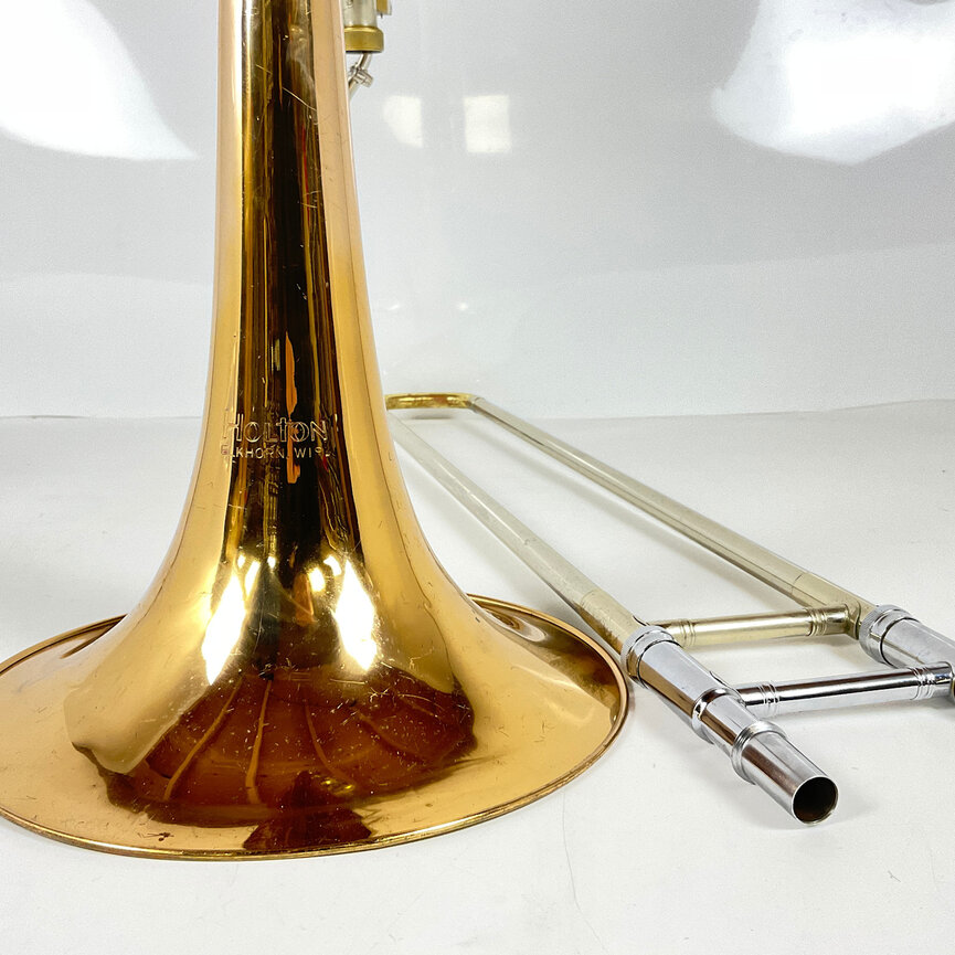Used Holton TR-181 Bb/F/Gb/D Independent Bass Trombone (SN: 599739)