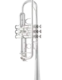 Bach Stradivarius Trumpet in C, Silver Plate C190SL229F