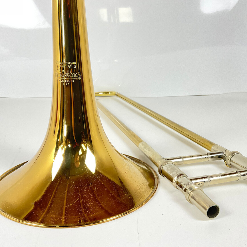 Used Bach 42BOG Bb/F Tenor Trombone (SN: 101302)