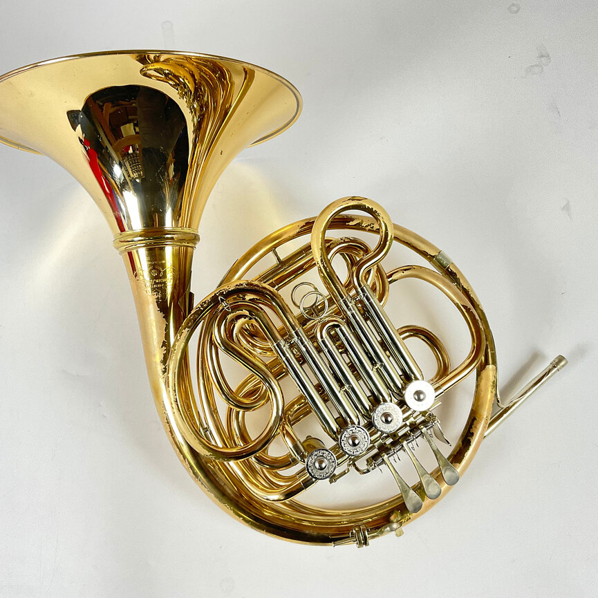 Used Hans Hoyer 802G F/Bb French Horn (SN: 371783M)