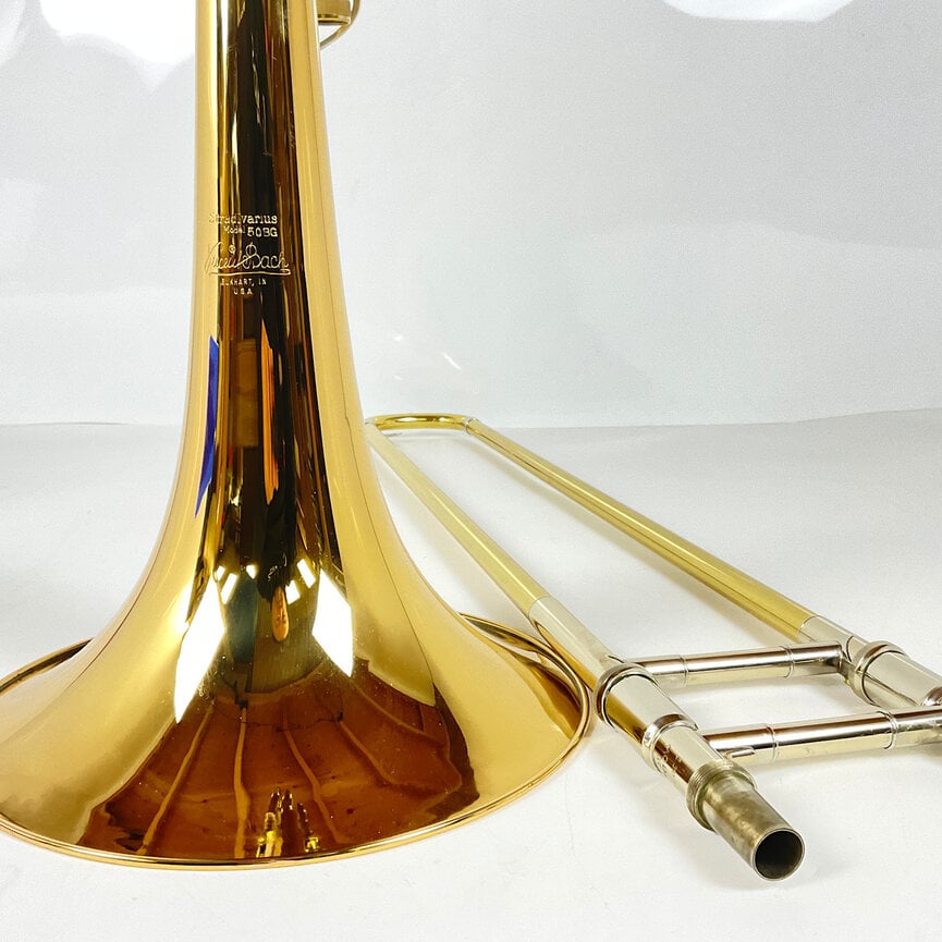 Used Bach 50B3 Bb/F/Gb/D Bass Trombone (SN: 130288)