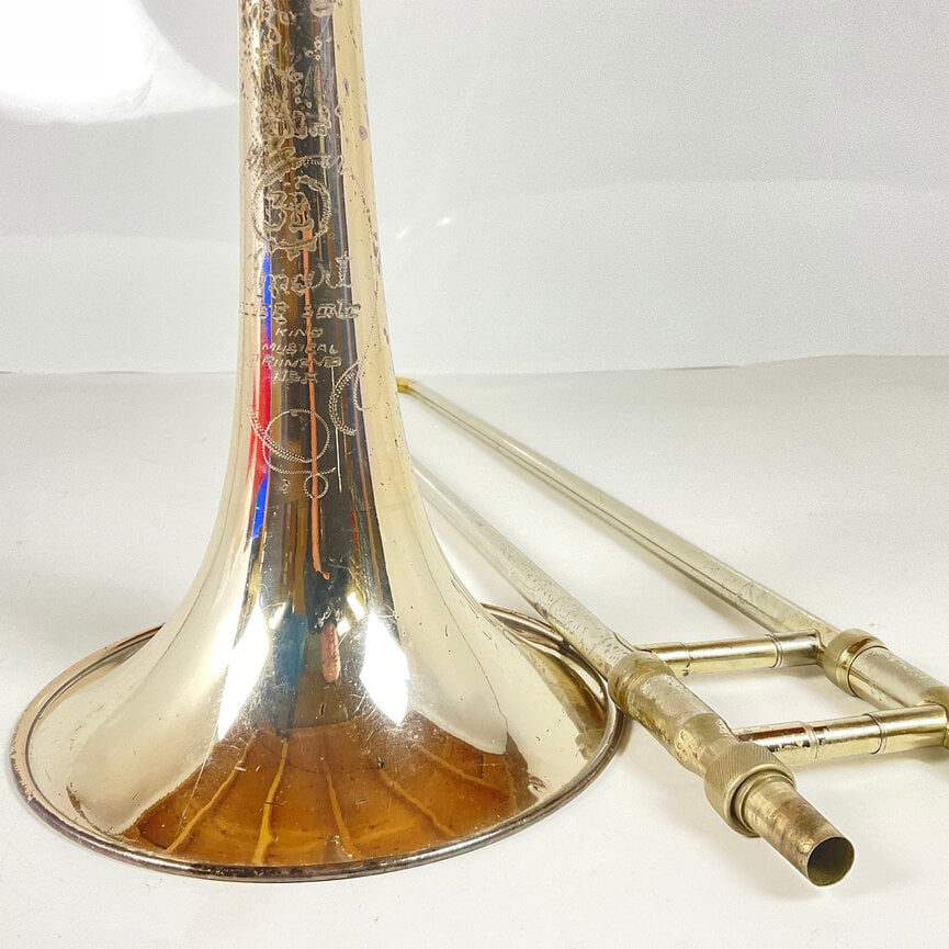 Used King 3B "Concert" Silver Sonic Bb Trombone (SN: 499953), *Dave Bargeron*