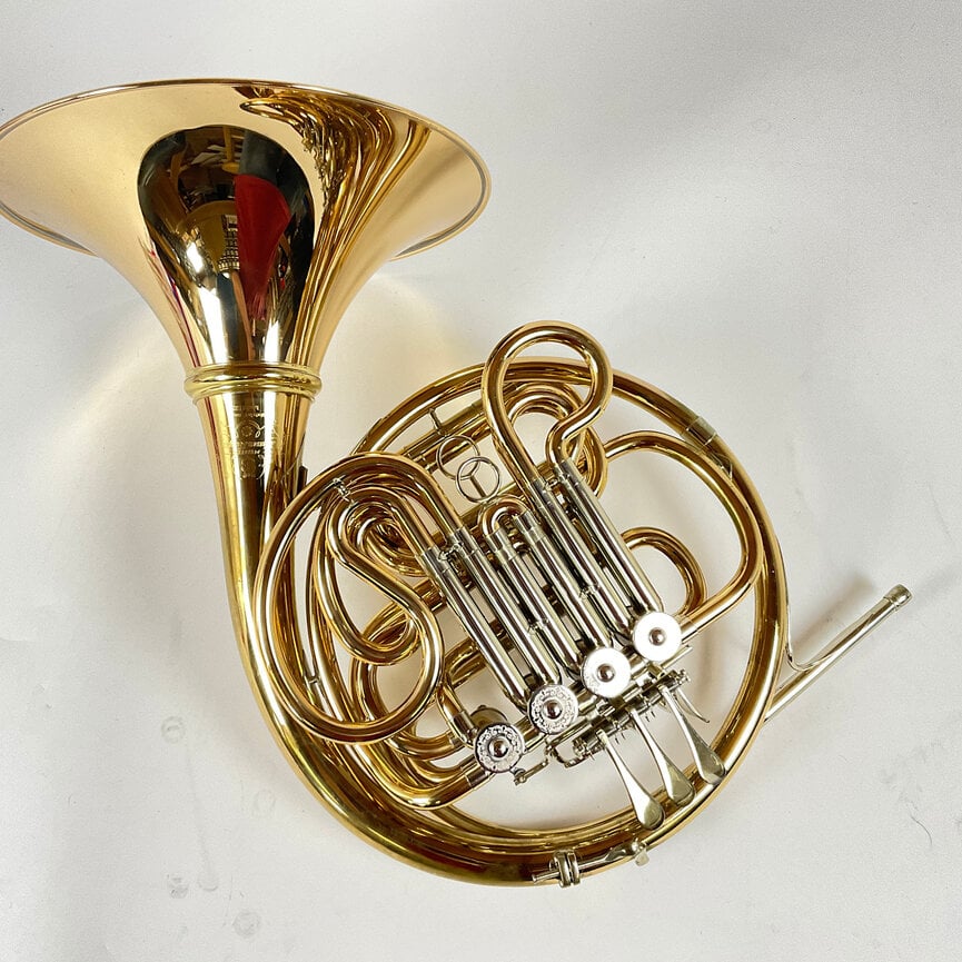 Used Hans Hoyer 802G F/Bb French Horn (SN: 366553M)