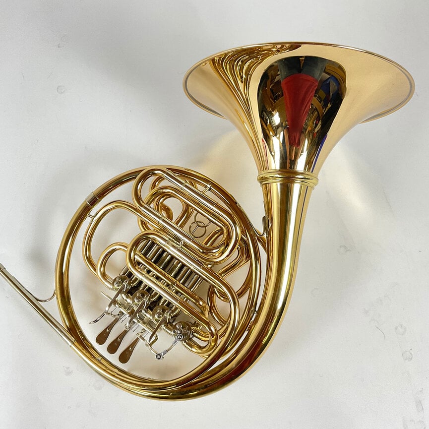 Used Hans Hoyer 802G F/Bb French Horn (SN: 366553M)
