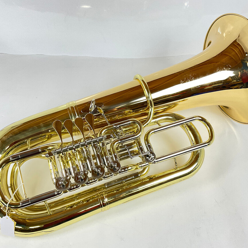 Demo Eastman EBF864G F Tuba, Gold Brass Bell (SN: 2402493)