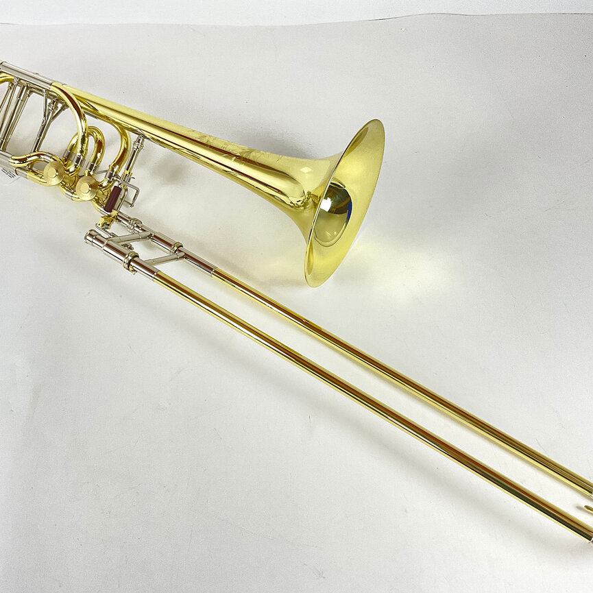 Used S.E. Shires Q Series TBQ36YRX Bb/F/Gb/D Bass Trombone (SN: Q19064)