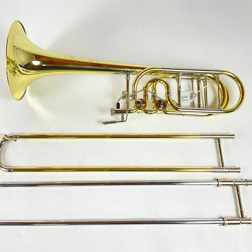 Used S.E. Shires Q Series TBQ36YRX Bb/F/Gb/D Bass Trombone (SN: Q19064)