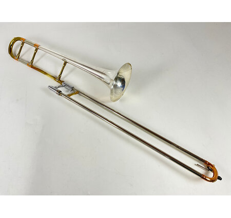Used Getzen Super Deluxe Tone Balanced Bb Tenor Trombone, Sterling Bell (SN: 56132)