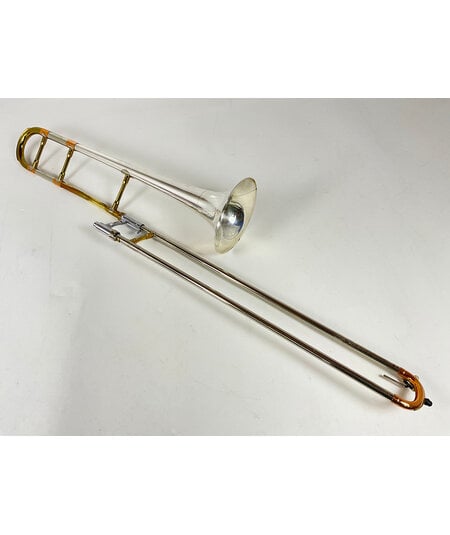 Used Getzen Super Deluxe Tone Balanced Bb Tenor Trombone, Sterling Bell (SN: 56132)