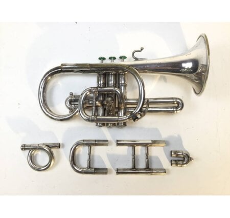 Used F. Besson Brevetee Bb Cornet (SN: 11047)