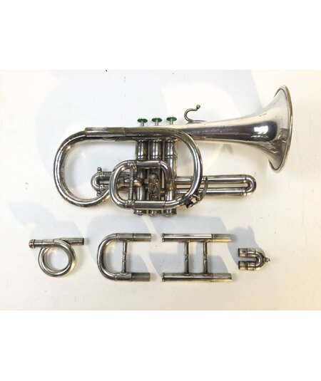 Used F. Besson Brevetee Bb Cornet (SN: 11047)