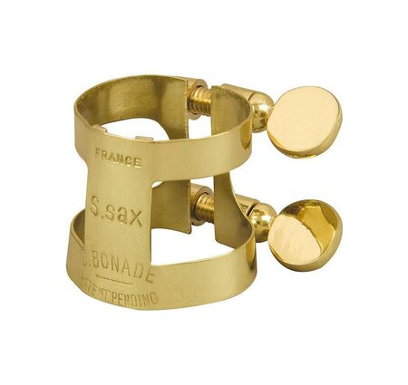 Bonade 2257UG Soprano Saxophone Inverted Ligature Gold Lacquer