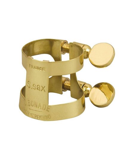 Bonade 2257UG Soprano Saxophone Inverted Ligature Gold Lacquer