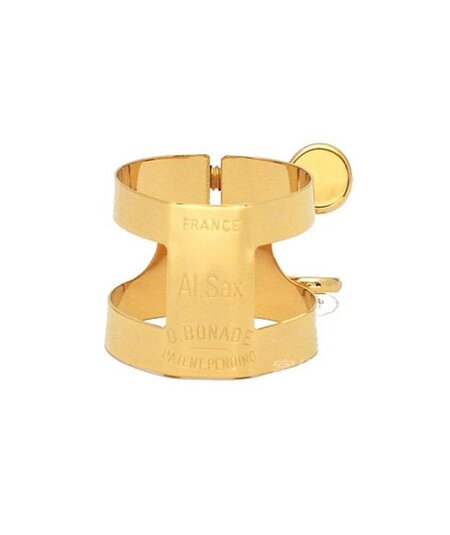 Bonade 2254UG Alto Saxophone Ligature - Lacquered - Inverted