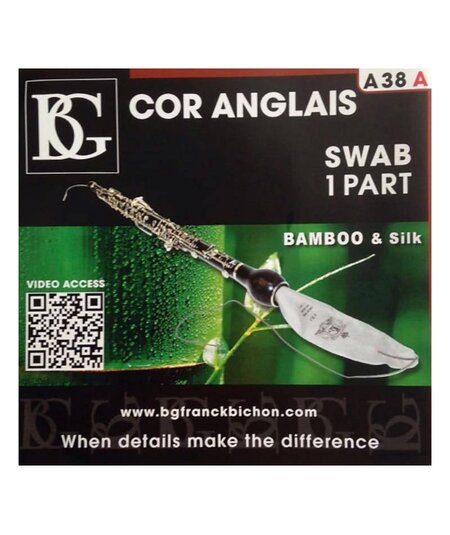 BG A38A Bamboo/Silk English Horn Cleaning Swab (1 part)