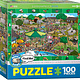 Eurographics Puzzle 100: A Day in the Zoo - Spot and Find