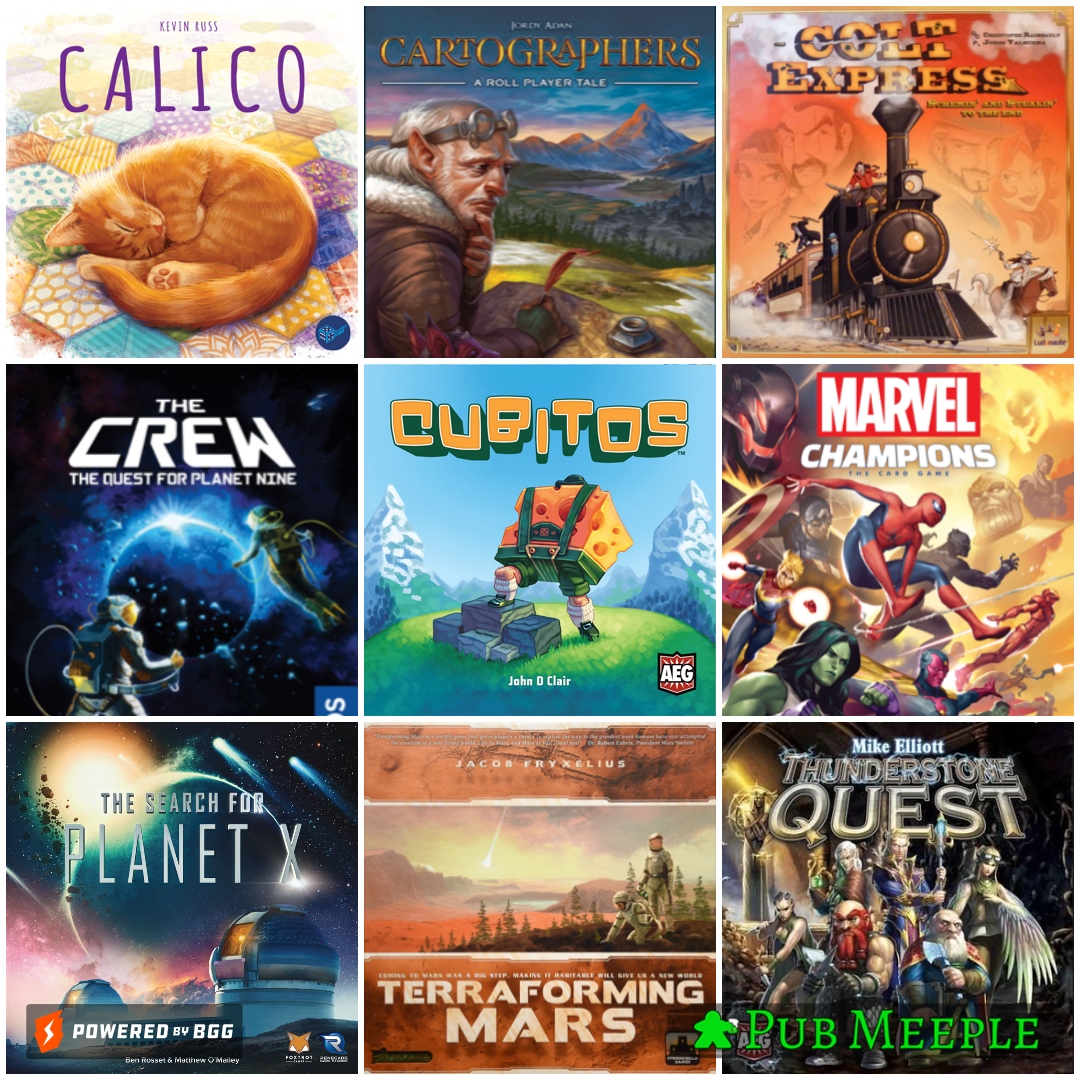 Mon top 9 du moment!