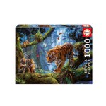 Educa Puzzle 1000: Tigres sur l'arbre