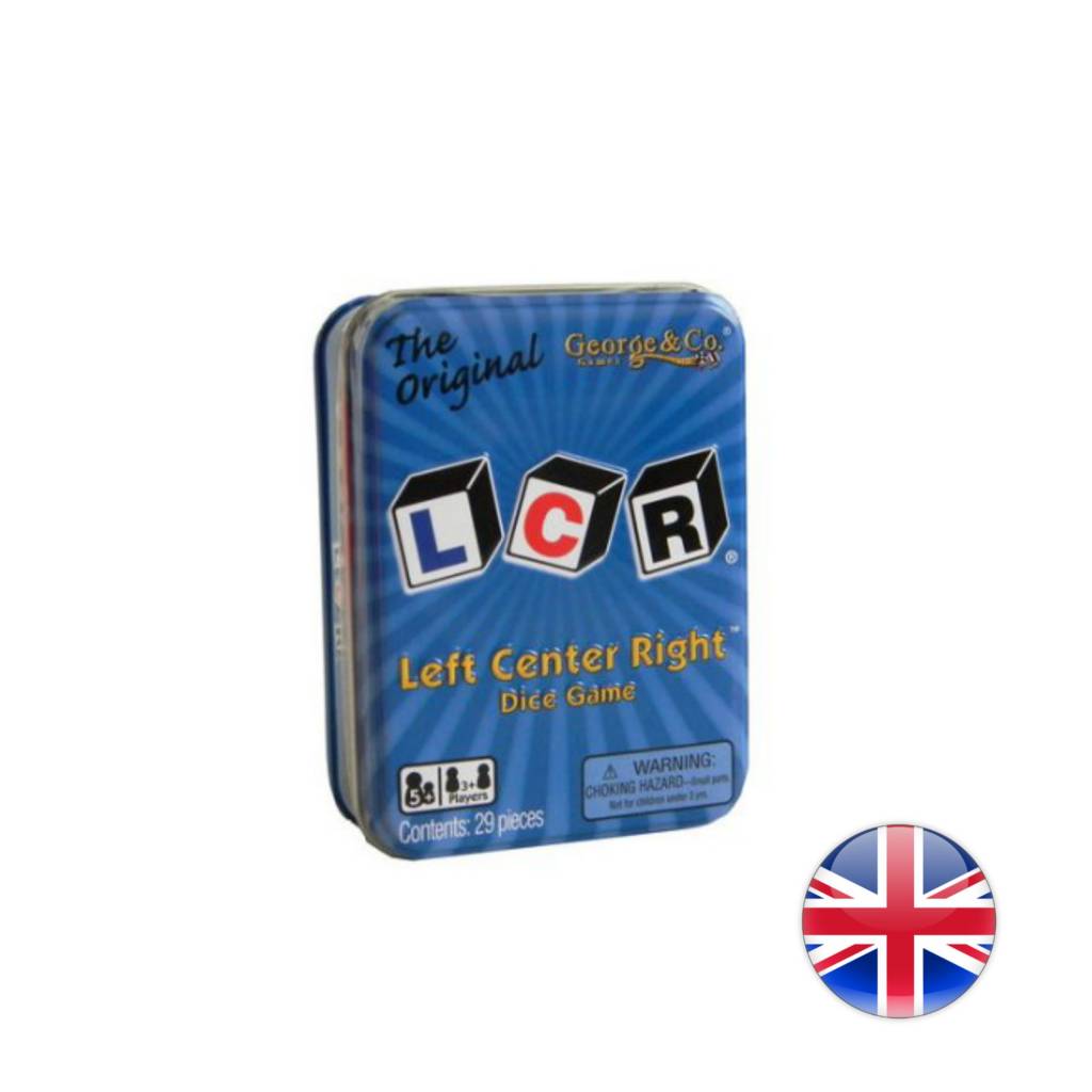 LCR Left Center Right Dice Game Tin L'As des jeux Boutique de jeux