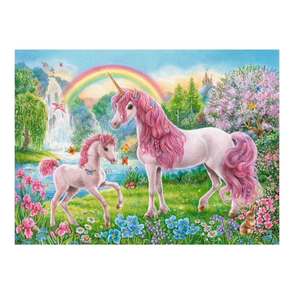 Puzzle 100 Licorne magique (avec livre à colorier) L'As des jeux L