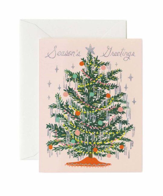 Rifle Paper Co - RP Tinsel Tree Greeting Card