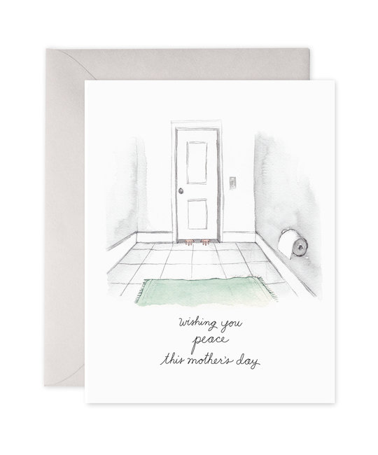 E. Frances Paper Studio - EF Bathroom Peace Mother's Day Card
