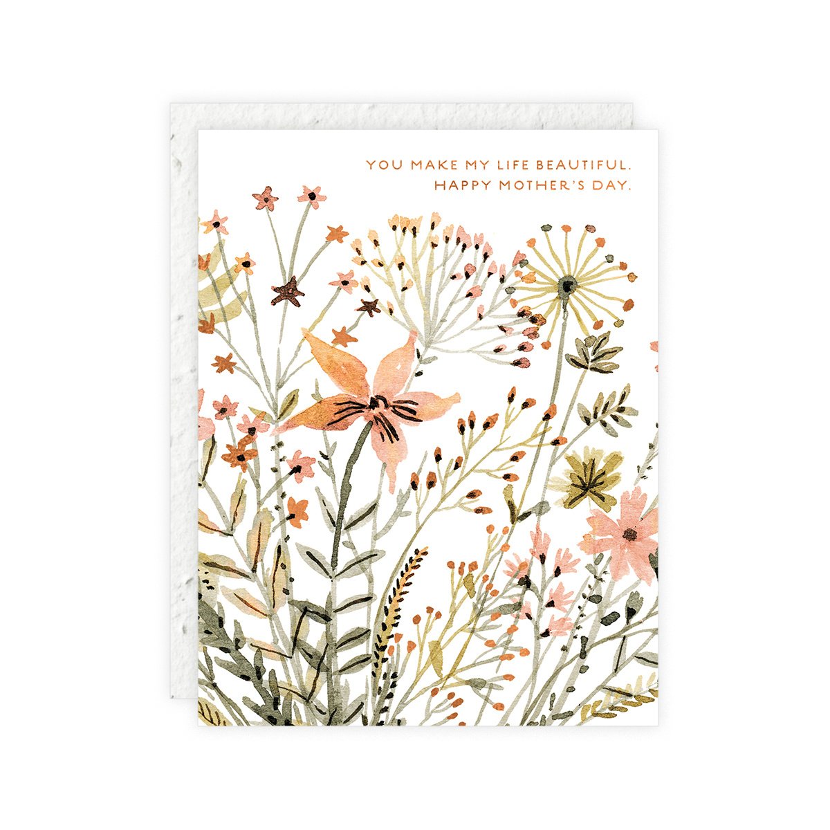 Seedlings - SED Make Life Beautiful Wildflowers Card