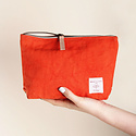 IMMODEST COTTON x Fleabags - IMC Sardine Pouch, Persimmon