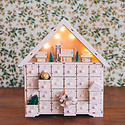 One Hundred 80 Degrees - 180 Light Up White Advent Calendar House