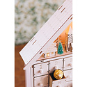 One Hundred 80 Degrees - 180 Light Up White Advent Calendar House