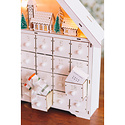 One Hundred 80 Degrees - 180 Light Up White Advent Calendar House