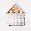 One Hundred 80 Degrees - 180 Light Up White Advent Calendar House