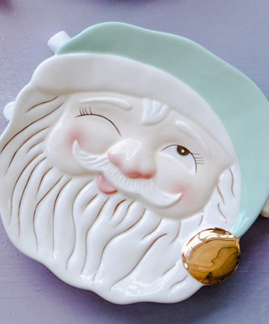 One Hundred 80 Degrees - 180 Papa Noel Mint Santa Cookie Plate